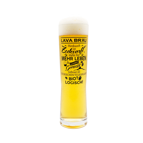 Ein Produktbild von Bierglas Lavabräu 0,2l