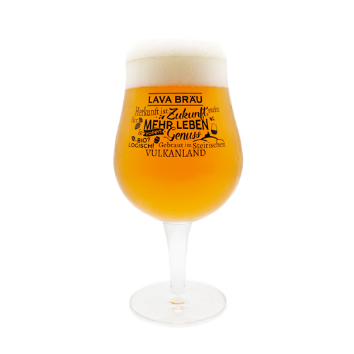 Ein Produktbild von Bierglas Lavabräu 0,4l